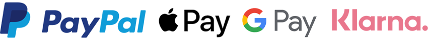PayPal, Apple Pay, Google Pay, Klarna
