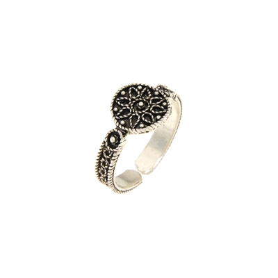 Sardinian silver ring