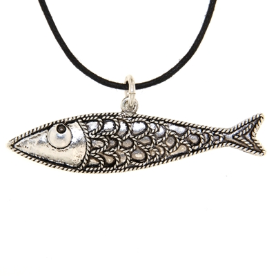 Silver Filigree Fish Pendant