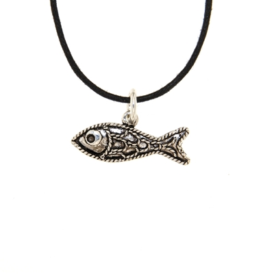 Silver Filigree Fish Pendant